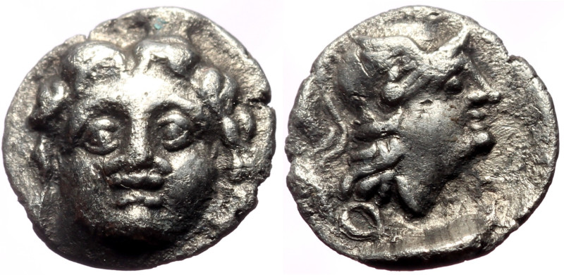 Pisidia, Selge AR Obol (Silver, 0.85g, 11mm) ca 4th century BC. 
Obv: Head of go...