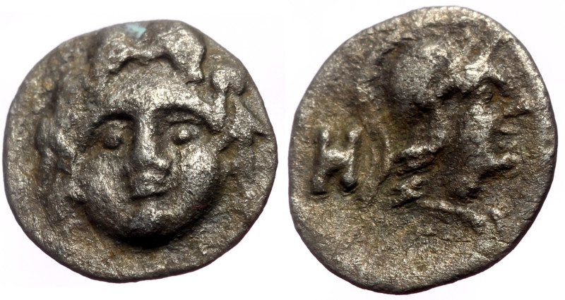 Pisidia, Selge AR Obol (Silver, 0.56g, 12mm) ca 4th century BC. 
Obv: Head of go...