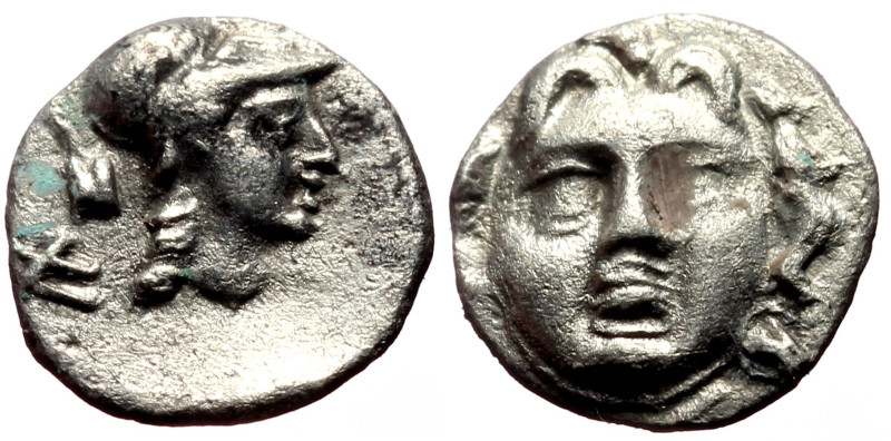 Pisidia, Selge AR Obol (Silver, 0.65g, 11mm) ca 4th century BC. 
Obv: Head of go...