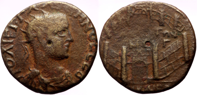 Bithynia, Nicaea AE (Bronze, 5.46g, 22mm) Gallienus (253-268)
Obv: ΠOV ΛI EΓ ΓAΛ...