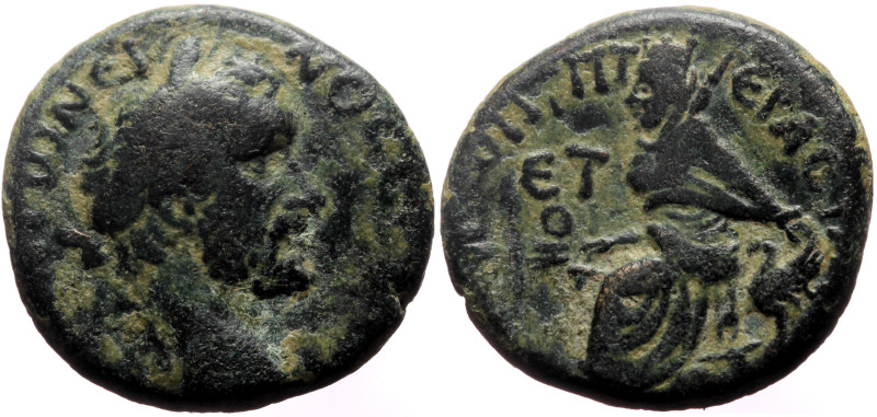 *Unpublished variant (date break)*
Cappadocia, Tyana AE (Bronze, ) Antoninus Pi...