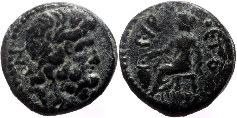 Syria, Antioch AE (Bronze?, 4.54g, 19mm) Nero (54-68) Issue: year 115 (ƐΙΡ) (AD ...