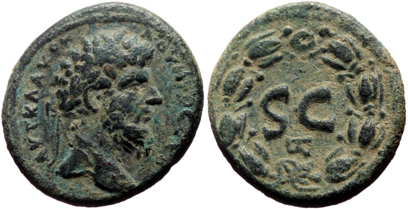 Syria, Antioch AE (Bronze, 9.67g, 25mm) Lucius Verus (Augustus, 161-169)
Obv: Α...