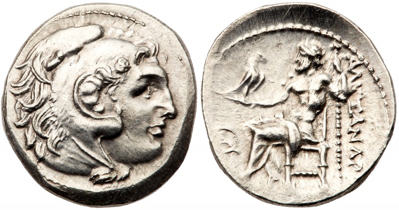 Macedonian Kingdom. Alexander III 'the Great'. Silver Drachm (4.15 g), 336-323 B...