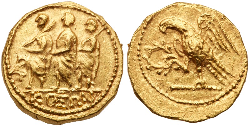 Skythia, Geto-Dacians. Koson. Gold Stater (8.61 g), mid 1st century BC. KO&Sigma...