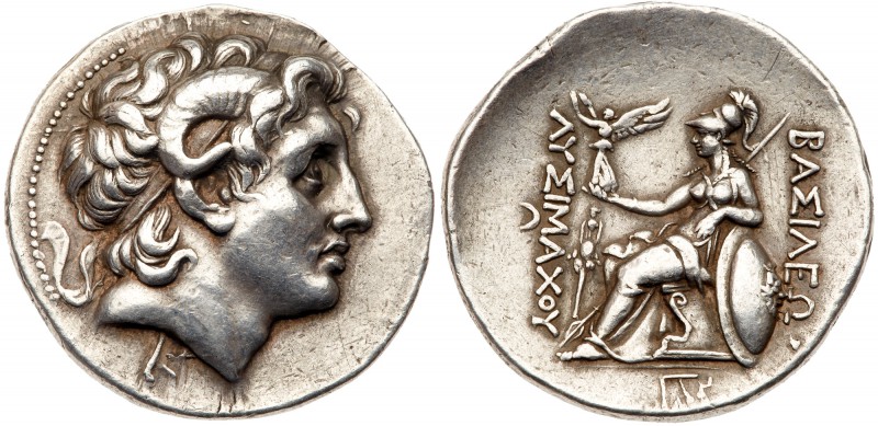 Thracian Kingdom. Lysimachos. Silver Tetradrachm (17.15 g), as King, 306-281 BC....