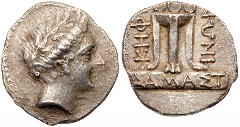 Illyro-Paeonian Region, Damastion. Silver Tetradrachm (13.42 g), ca. 365/0-350/4...