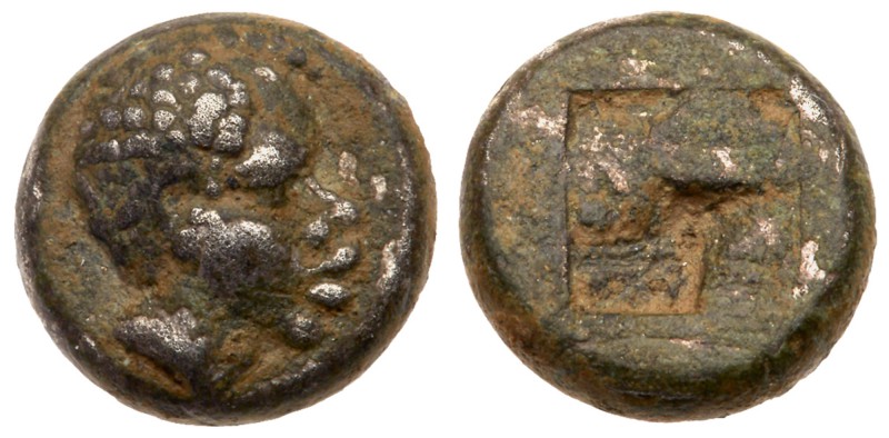 Lesbos, Unattributed early mint. BI 1/12 Stater (1.00 g), ca. 480 BC. Head of Af...