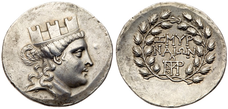 Ionia, Smyrna. Ca. 155-145 BC. Silver Tetradrachm (16.34 g). Menekrates, magistr...