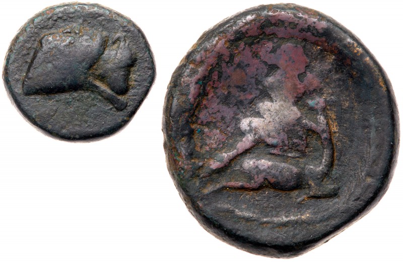 Cappadocian Kingdom. Ariarathes I(?). &AElig; (9.94 g), 330-322 BC. Head of Aria...