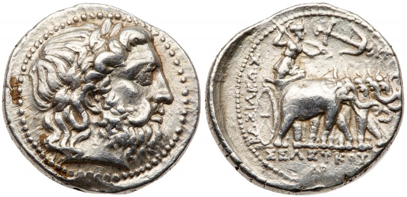 Seleukid Kingdom. Seleukos I Nikator, 312-281 BC. Silver Tetradrachm (17.17 g). ...