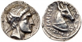 Seleukid Kingdom. Antiochos I Soter. Silver Drachm (4.02 g), 281-261 BC. Uncertain mint 26, associated with A&iuml; Khanoum ('Mint C'), ca. 281 BC. Di...