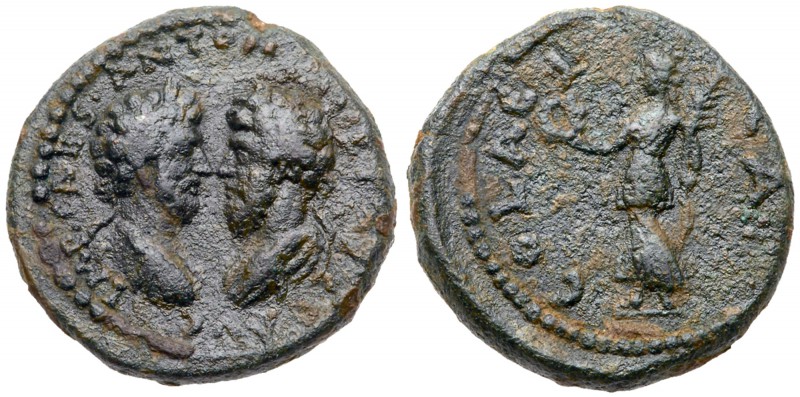 Judaea, Aelia Capitolina (Jerusalem). Marcus Aurelius and Lucius Verus. &AElig; ...
