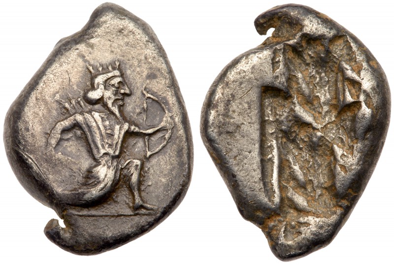 Achaemenid Kingdom. Artaxerxes II to Artaxerxes III. Silver Siglos (5.52 g), ca....