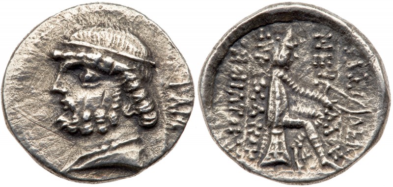 Parthian Kingdom. Phraates II. Silver Drachm (3.77 g), 132-127 BC. Tambrax, ca. ...