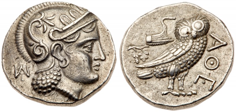 Baktria, Uncertain. Silver Didrachm (8.16 g), ca. 323-240 BC. Copying Athens. He...