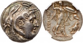 Ptolemaic Kingdom. Ptolemy I Soter. Silver Tetradrachm (15.74 g), as Satrap, 323-305 BC. Alexandria, ca. 311/0-305 BC. Diademed head of the deified Al...