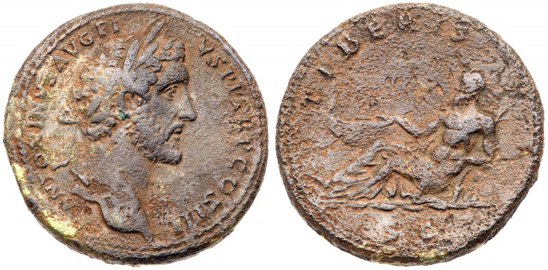 Antoninus Pius. &AElig; Sestertius (23.78 g), AD 138-161. Rome, ca. AD 141-143. ...