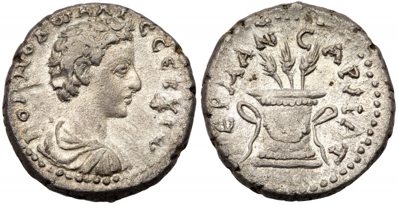 Commodus. Silver Tridrachm (10.57 g), AD 177-192. Caesarea in Cappadocia, Struck...