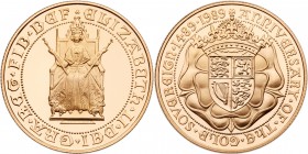 Great Britain. Two Pounds, 1989. S.4262; KM-957. Weight 0.4711 ounce. Elizabeth II. For the 500th Anniversary of the Gold Sovereign. Choice Brilliant ...