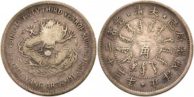 China: Chihli (Pei Yang Arsenal). 10 Cents, Year 23 (1897). L&M-447; Y-62.1. Fine or better. Estimate Value $50 - 75