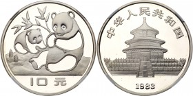 China. 10 Yuan, 1983. KM-67. Two pandas. NGC graded Proof 69 Ultra Cameo. Estimate Value $1,500 - 1,700