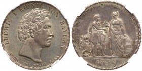 German States: Bavaria. Taler, 1832. Dav-568; T-60; KM-402; Cr-176. Prince Otto of Bavaria first king of Greece. NGC graded MS-61. Estimate Value $300...
