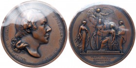 Great Britain. Medal, 1807. Eimer-983. Bronze. 53 mm. By T. Webb. For the Abolition of the Slave Trade. Bust right, WILLIAM WILBERFORCE M.P. THE FRIEN...