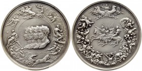 Great Britain. Battle of Waterloo Medal (1815). BHM-870; Eimer-1067. Silver. 60 mm. Number 108. Struck in 1975, Waterloo Commemorative. NGC graded in ...