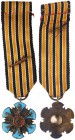 Iran. Order of Pas, Night Badge, 2nd Class. 18 mm. Enamel. With original ribbon. About Extremely Fine. Estimate Value $125 - 175