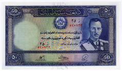 AFGHANISTAN, Bank of Afghanistan, 50 Afghanis 1318 H = 1939.
I
Pick 25