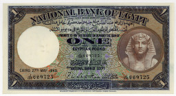 ÄGYPTEN, National Bank of Egypt, 1 Pound 25.5.1948.
I-
Pick 22