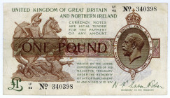 GROSSBRITANNIEN, Treasury Notes, 1 Pound ND (1928).
III
Pick 361