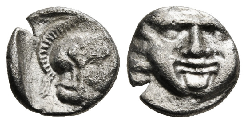 PISIDIA. Selge. Obol (Circa 350-300 BC).
Obv: Helmeted head of Athena right; beh...