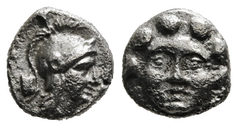 PISIDIA. Selge. Obol (Circa 350-300 BC).
Obv: Helmeted head of Athena right; beh...