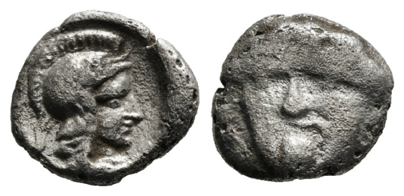 PISIDIA. Selge. Obol (Circa 350-300 BC).
Obv: Helmeted head of Athena right; beh...