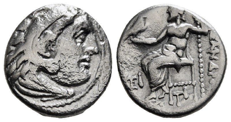 KINGS OF MACEDON. Alexander III 'the Great' (336-323 BC). Drachm. 
Obv: Head of ...