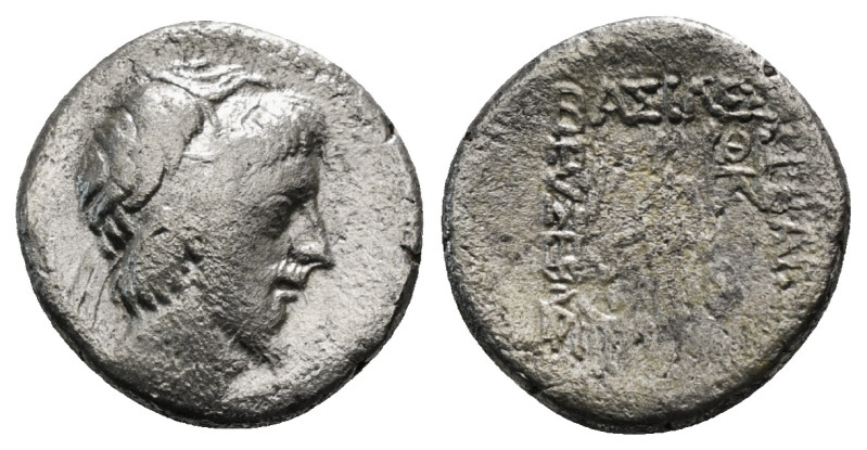 KINGS OF CAPPADOCIA. Drachm. OBV: head right.Rev : Athena standing left, holding...