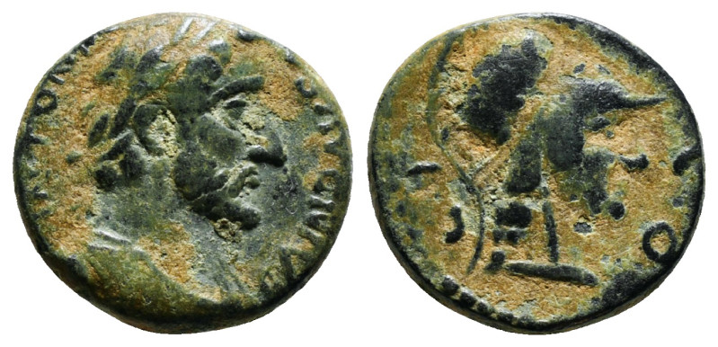 LYCAONIA. Iconium. Antoninus Pius (138-161). Ae.
Obv: ANTONINVS AVG PIVS.
Laurea...