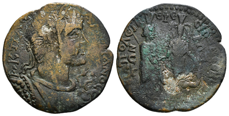 PHRYGIA. Hierapolis. Valerian I (253-260). Ae. 12,35 g - 30,50 mm