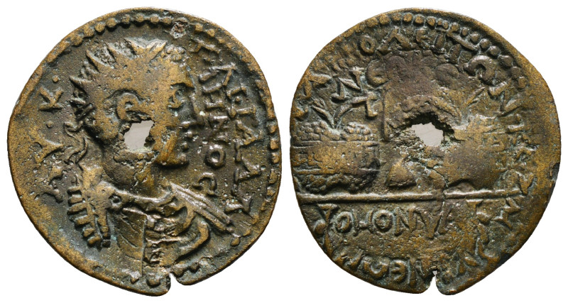 PHRYGIA. Hierapolis. Valerian I (253-260). Ae 5,39 g - 25,99 mm