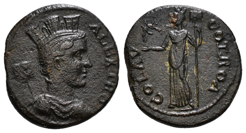 Troas, Alexandria. Pseudo-autonomous. AE. 3.71 g. 21.93 mm.
Obv: ALEX TRO. Drape...