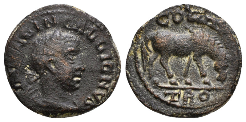 TROAS. Alexandria. Gallienus (253-268). Ae.
Obv: IMP LICIN GALLIEN.
Laureate, dr...