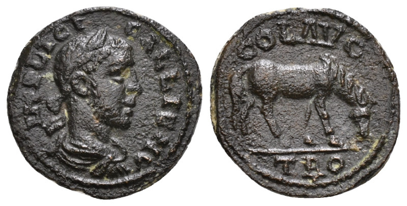 TROAS. Alexandria. Gallienus (253-268). Ae.
Obv: IMP LICIN GALLIEN.
Laureate, dr...