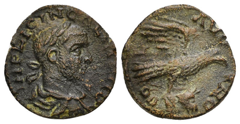 TROAS. Alexandria. Gallienus (253-268). Ae As.
Obv: IMP LICIN GALLIENV.
Laureate...