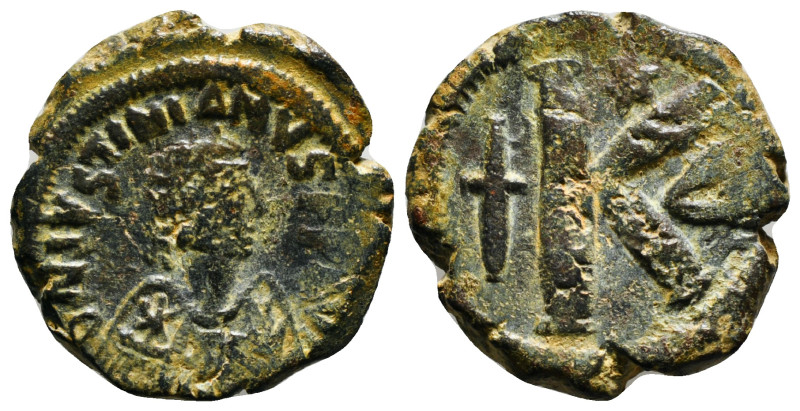 JUSTINIAN I (527-565). Follis 8,84 g - 24,06 mm