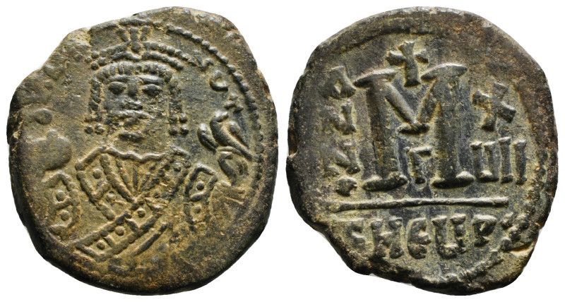 MAURICE TIBERIUS (582-602). Follis. 11,12 g - 27,80 mm