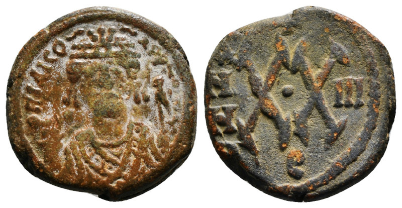 MAURICE TIBERIUS (582-602). Follis. 6,67 g - 20,79 mm