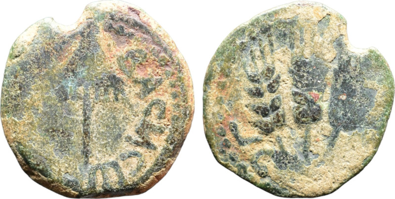 Herodians, Agrippa I; 37-43, AE Prutah; 17mm; 2,4gr