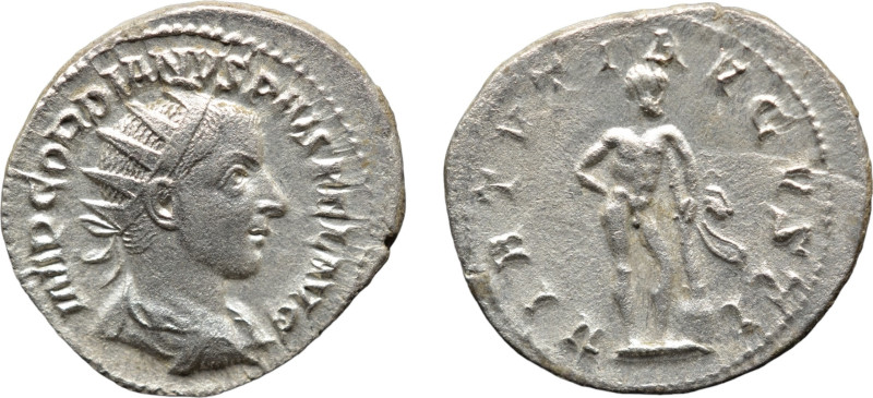 GORDIAN III ; AD 238-244 ; AR Antoninianus; 21-22mm; 4,0gr